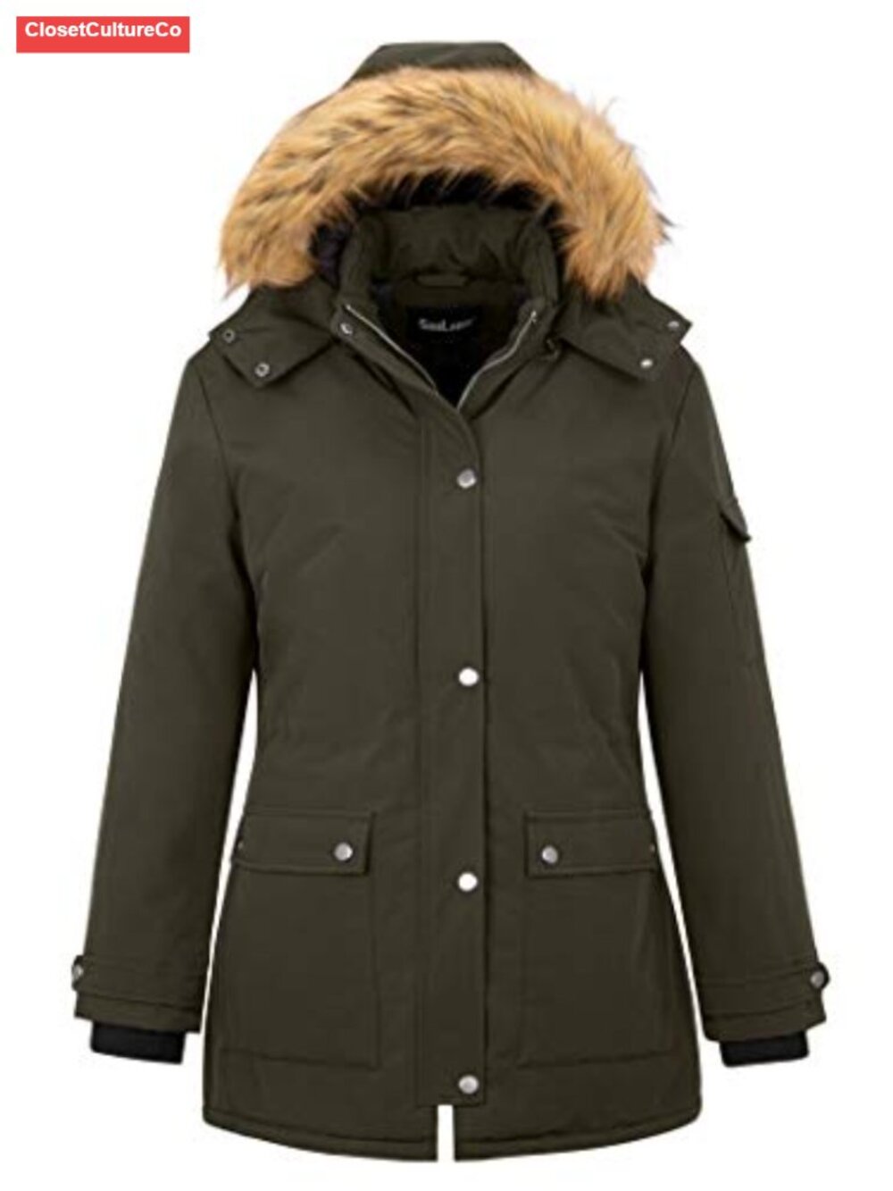 Plus Size Waterproof Thicken Puffer Coat Hooded Winter Parka